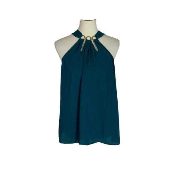 Michael Kors Womens Blouse Blue Sz M - Picture 3 of 11